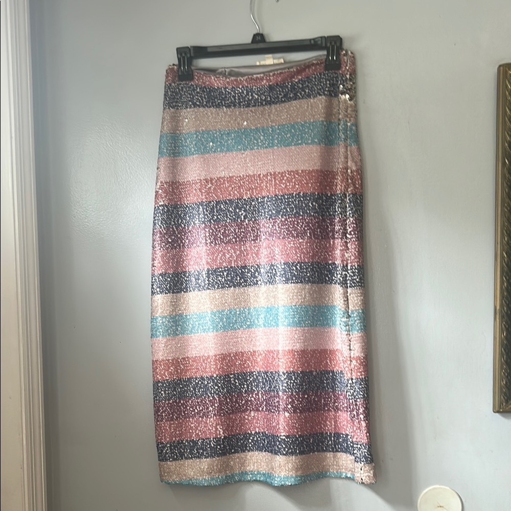 Gilli Multicolor Sequin Pencil Skirt